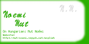 noemi mut business card