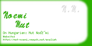 noemi mut business card